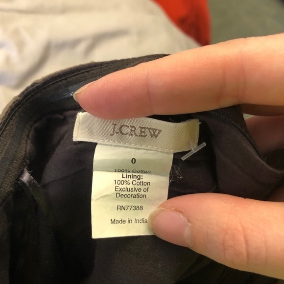 J.Crew Strapless X Floral Print Dress Sz 0 Brown - Picture 6 of 7